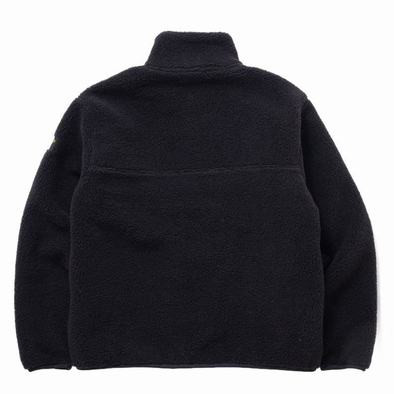 画像2: 【40%OFF】RATS/STAND COLLAR FLEECE（BLACK）［スタンドカラーフリース-23秋冬］