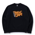 画像1: 【30%OFF】RATS/CHEESE CREW NECK SWEAT（BLACK）［クルーネックスウェット-23秋冬］ (1)
