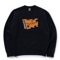 RATS/CHEESE CREW NECK SWEAT（BLACK）［クルーネックスウェット-23秋冬］