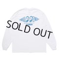 CHALLENGER/×MOON Equipped L/S TEE（WHITE）［プリント長袖T-24春夏］