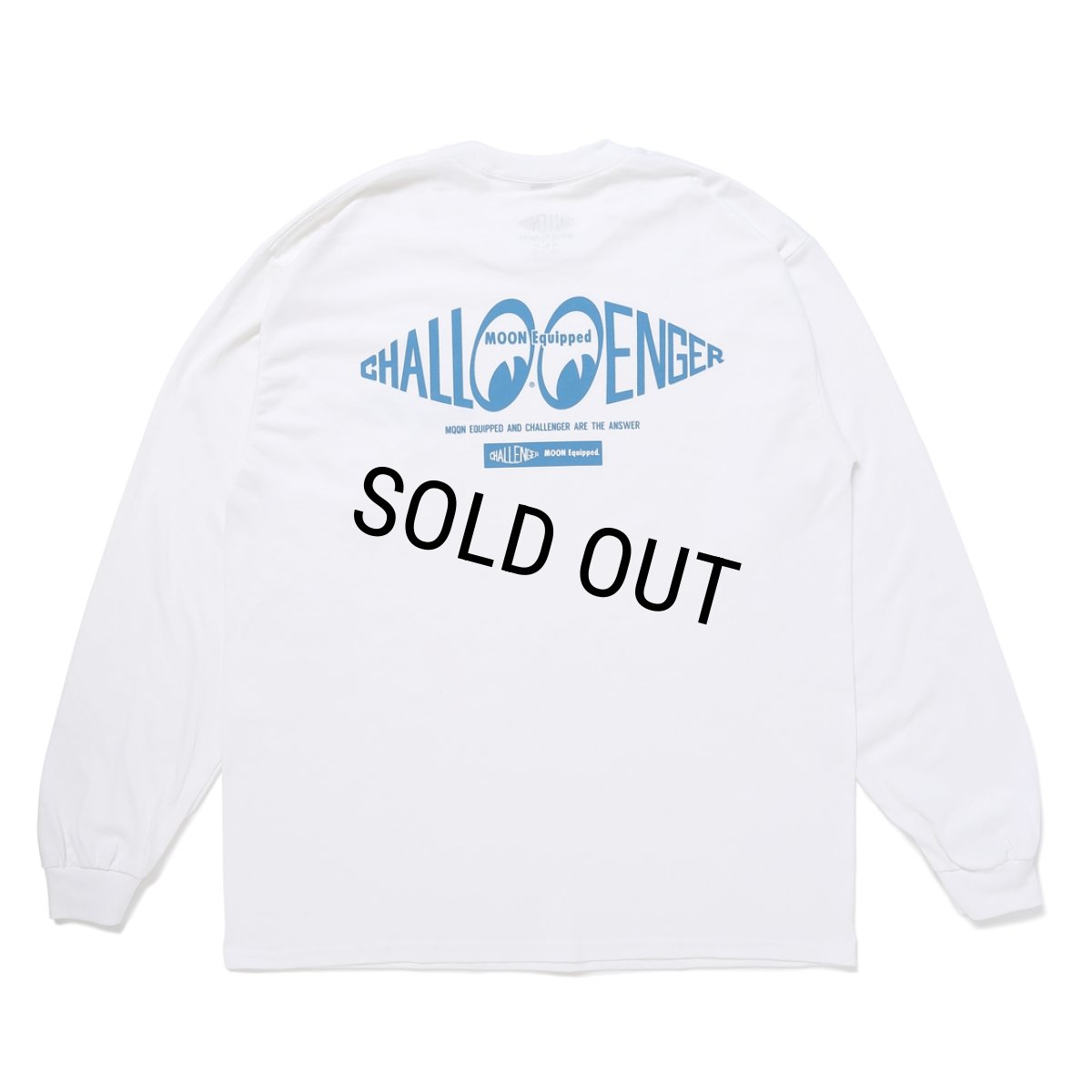画像1: CHALLENGER/×MOON Equipped L/S TEE（WHITE）［プリント長袖T-24春夏］ (1)