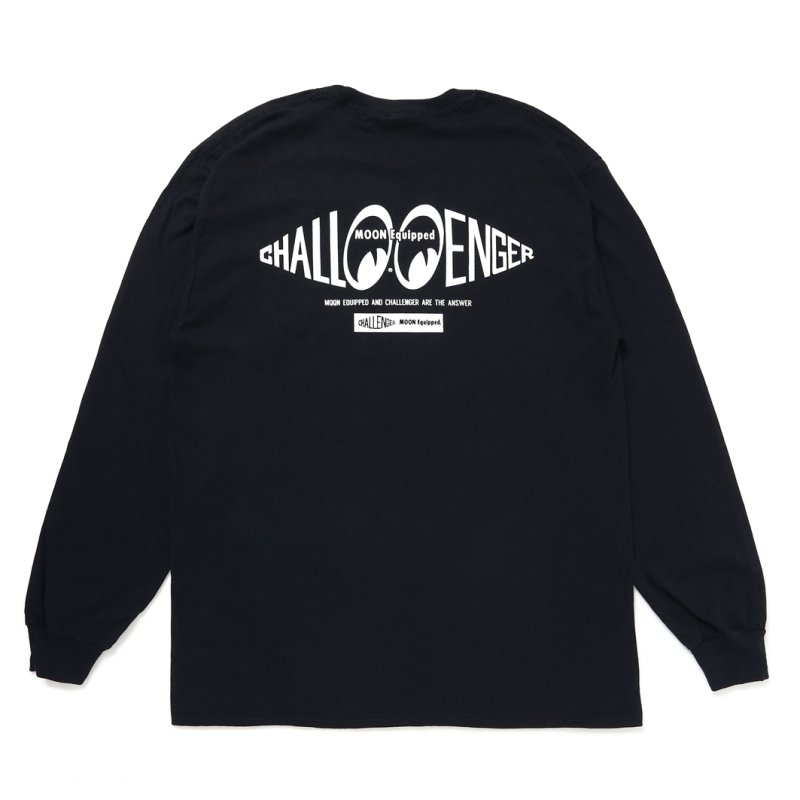 画像2: CHALLENGER/×MOON Equipped L/S TEE（BLACK）［プリント長袖T-24春夏］