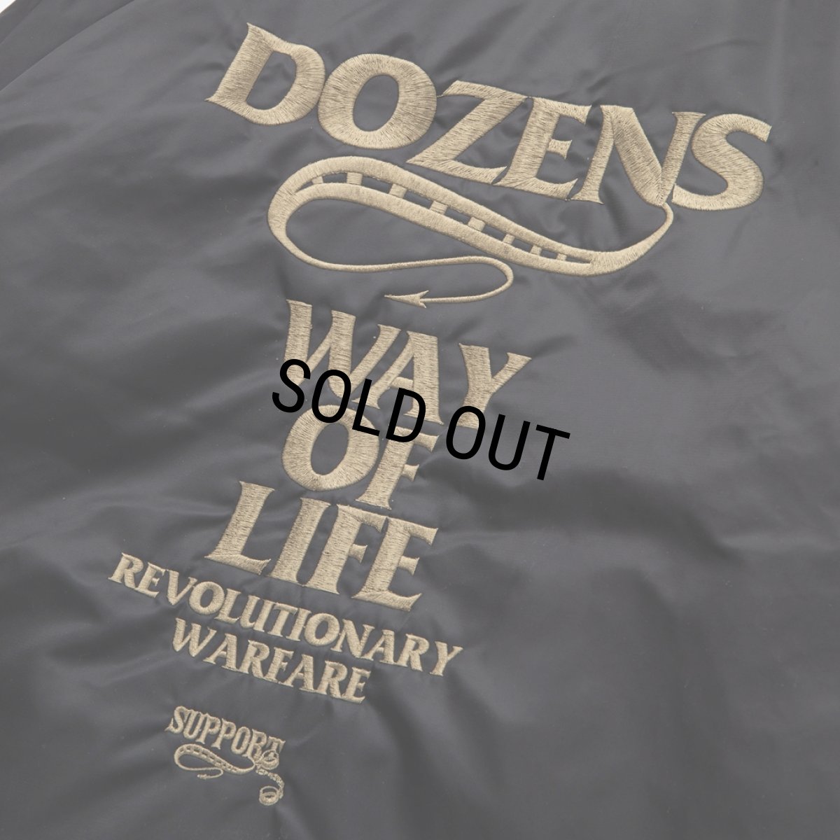 画像6: RATS/BOA COACH JKT "RATS WAY OF LIFE"（BLACK/ASH GOLD）［ボアコーチJKT-24春夏］ (6)