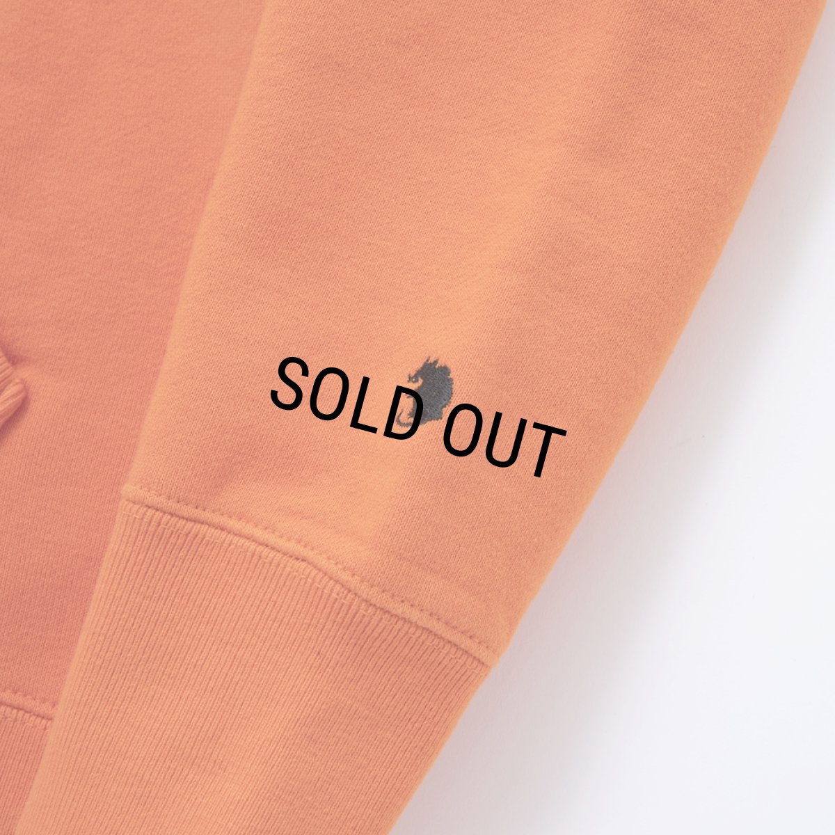 画像4: 【30%OFF】RATS/CROSS NECK HOODIE BLACK TAG（ORANGE）［プルオーバーパーカー-23秋冬］ (4)