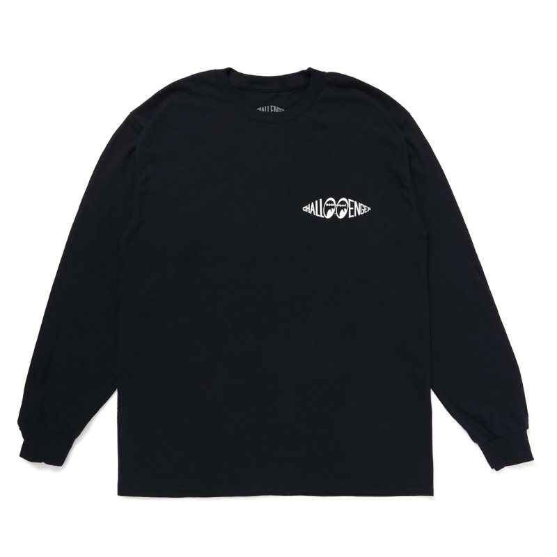 画像1: CHALLENGER/×MOON Equipped L/S TEE（BLACK）［プリント長袖T-24春夏］
