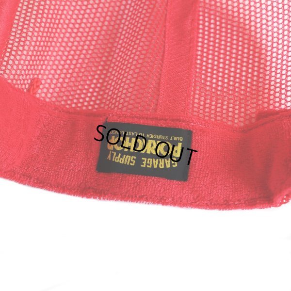 画像4: PORKCHOP/WHEEL LOGO MESH CAP（RED）［メッシュキャップ-23秋冬］