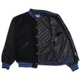 画像3: PORKCHOP/MELTON VARSITY JACKET（BLACK/BLACK）［メルトンヴァーシティJKT-24春夏］