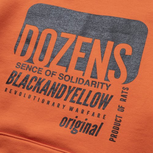 他の写真3: 【30%OFF】RATS/CROSS NECK HOODIE BLACK TAG（ORANGE）［プルオーバーパーカー-23秋冬］