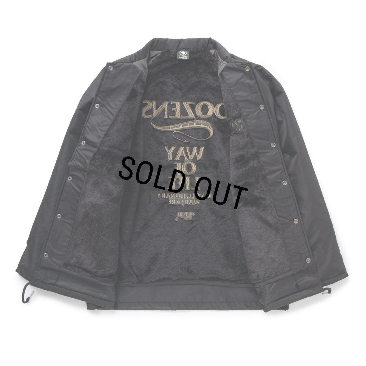 画像3: RATS/BOA COACH JKT "RATS WAY OF LIFE"（BLACK/ASH GOLD）［ボアコーチJKT-24春夏］ (3)