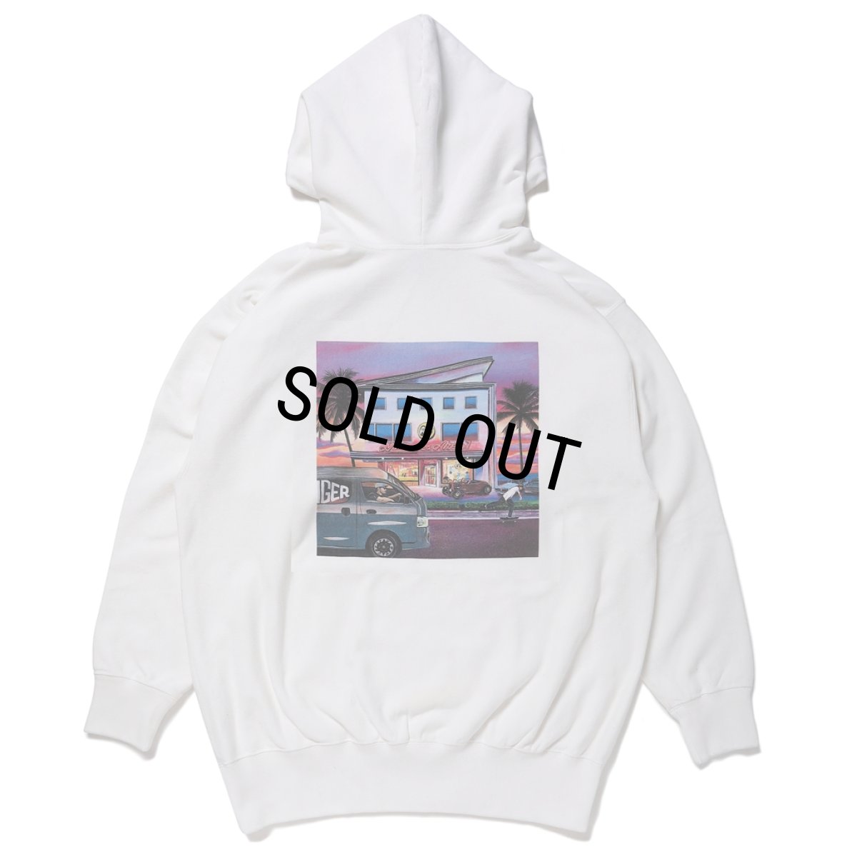 画像1: CHALLENGER/×MOON Equipped HOODIE（WHITE）［プルオーバーパーカー-24春夏］ (1)