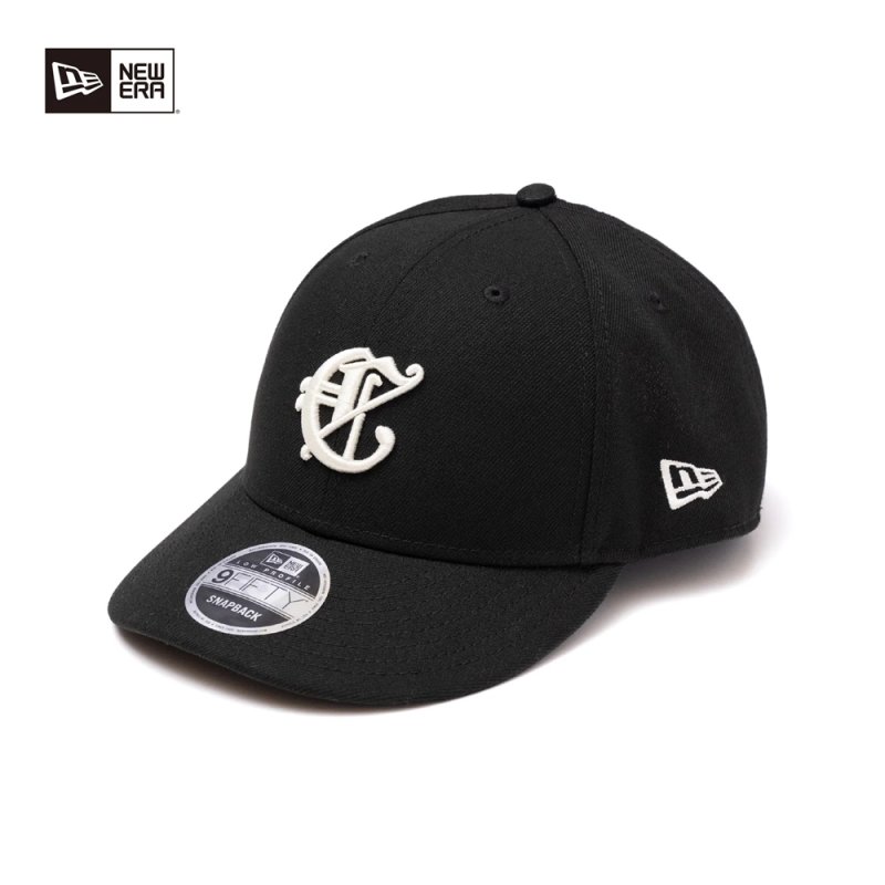 画像1: CALEE/× NEWERA CAL LOGO BASEBALL CAP ＜LIMITED＞（Black）［B.Bキャップ-24春夏］