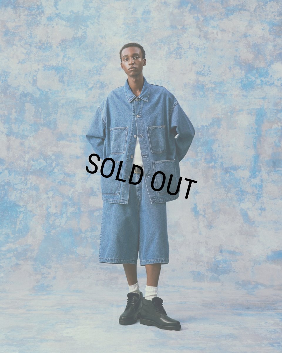 画像4: COOTIE PRODUCTIONS/Denim Coverall（Indigo Hard Wash）［デニムカバーオール-24春夏］ (4)