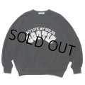 COOTIE PRODUCTIONS/Open End Yarn Print Sweat Crew（Black）［スウェットクルー-24春夏］