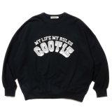 COOTIE PRODUCTIONS/Open End Yarn Print Sweat Crew（Black）［スウェットクルー-24春夏］