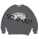 COOTIE PRODUCTIONS/Open End Yarn Print Sweat Crew（Black）［スウェットクルー-24春夏］