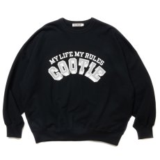 画像1: COOTIE PRODUCTIONS/Open End Yarn Print Sweat Crew（Black）［スウェットクルー-24春夏］ (1)