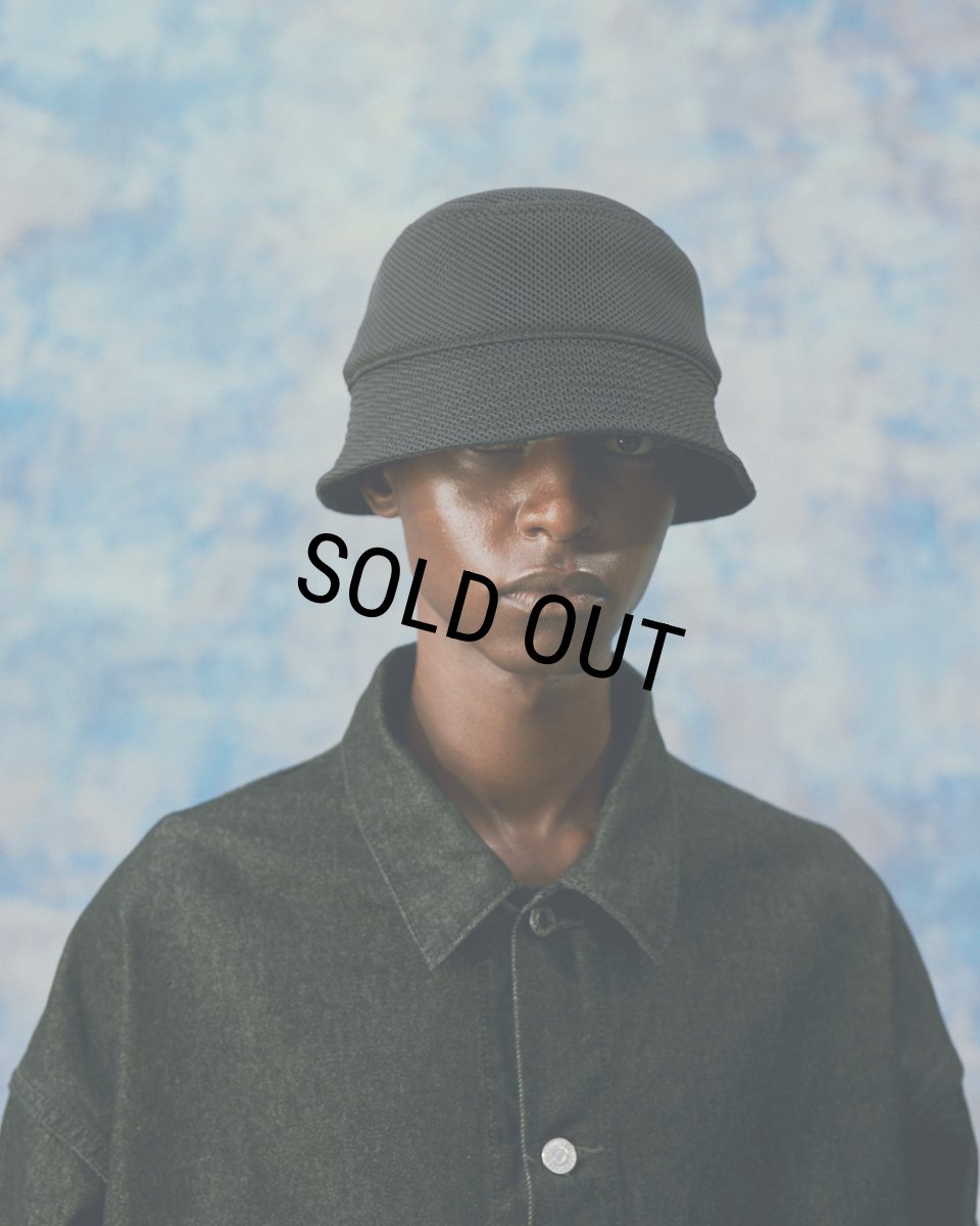 画像5: COOTIE PRODUCTIONS/Puff Mesh Bucket Hat（Black）［パフメッシュバケットハット-24春夏］ (5)
