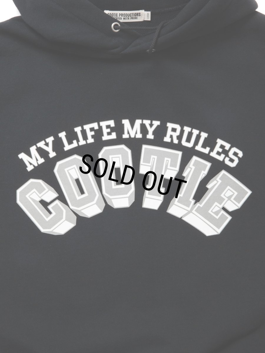 画像3: COOTIE PRODUCTIONS/Open End Yarn Print Sweat Hoodie（Black）［スウェットフーディー-24春夏］ (3)