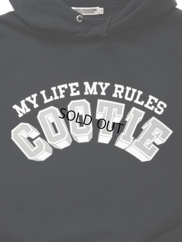 画像3: COOTIE PRODUCTIONS/Open End Yarn Print Sweat Hoodie（Black）［スウェットフーディー-24春夏］