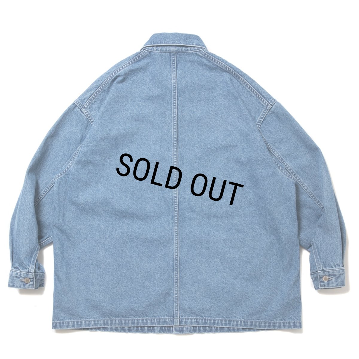 画像2: COOTIE PRODUCTIONS/Denim Coverall（Indigo Hard Wash）［デニムカバーオール-24春夏］ (2)