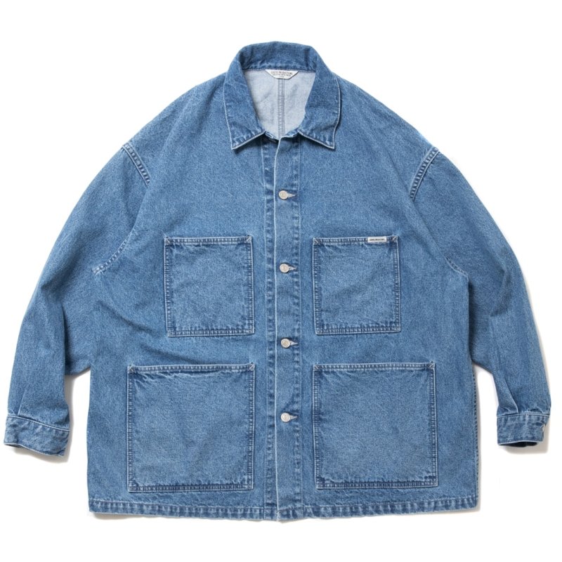 画像1: COOTIE PRODUCTIONS/Denim Coverall（Indigo Hard Wash）［デニムカバーオール-24春夏］