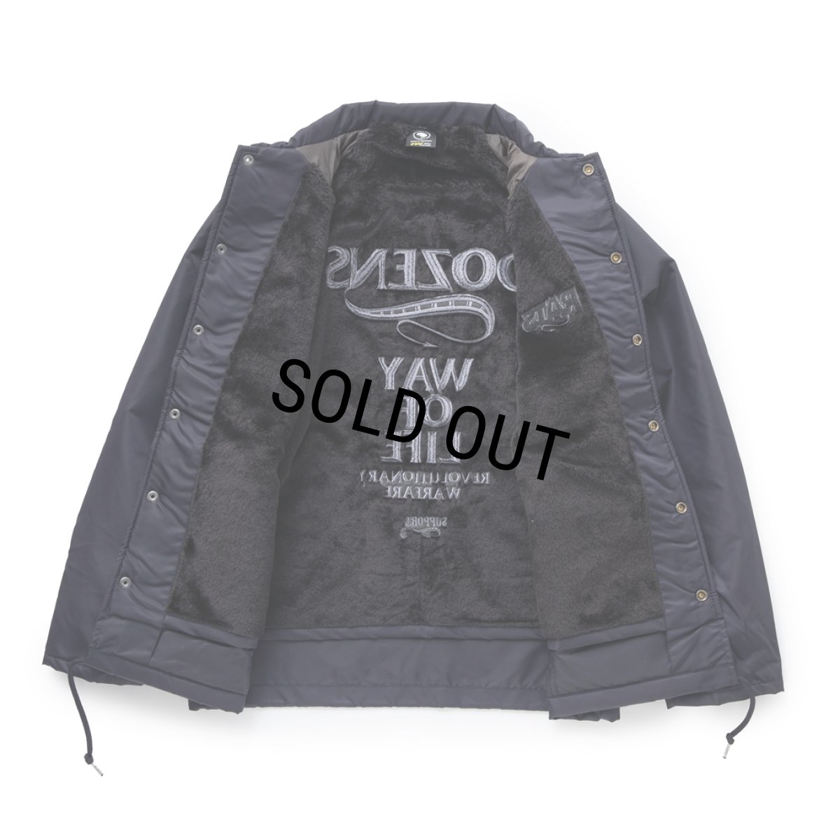 画像3: RATS/BOA COACH JKT "RATS WAY OF LIFE"（NAVY/SILVER GRAY）［ボアコーチJKT-24春夏］ (3)