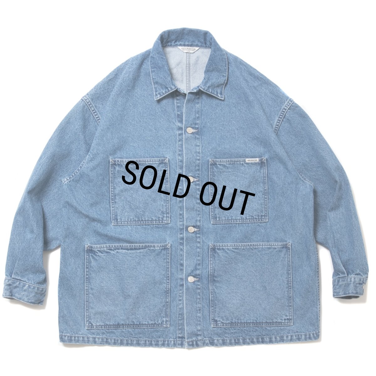 画像1: COOTIE PRODUCTIONS/Denim Coverall（Indigo Hard Wash）［デニムカバーオール-24春夏］ (1)