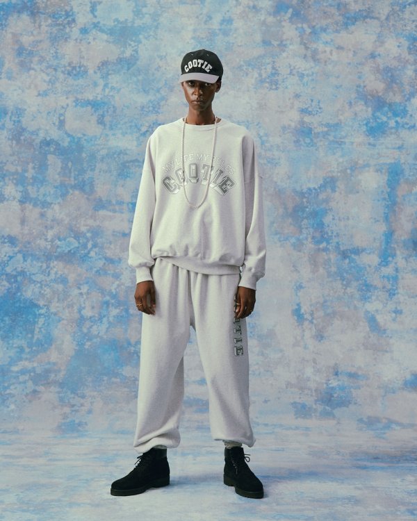 画像4: COOTIE PRODUCTIONS/Open End Yarn Print Sweat Pants（Oatmeal）［スウェットパンツ-24春夏］