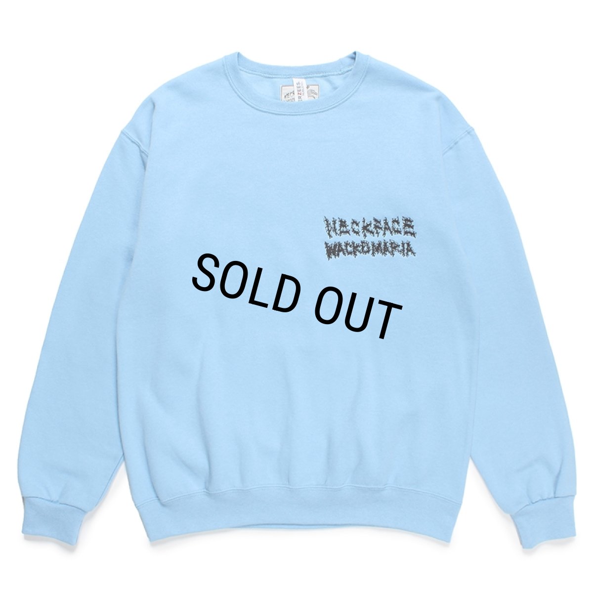 画像2: WACKO MARIA/NECKFACE / SWEAT SHIRT（BLUE）［クルーネックスウェット-24春夏］ (2)