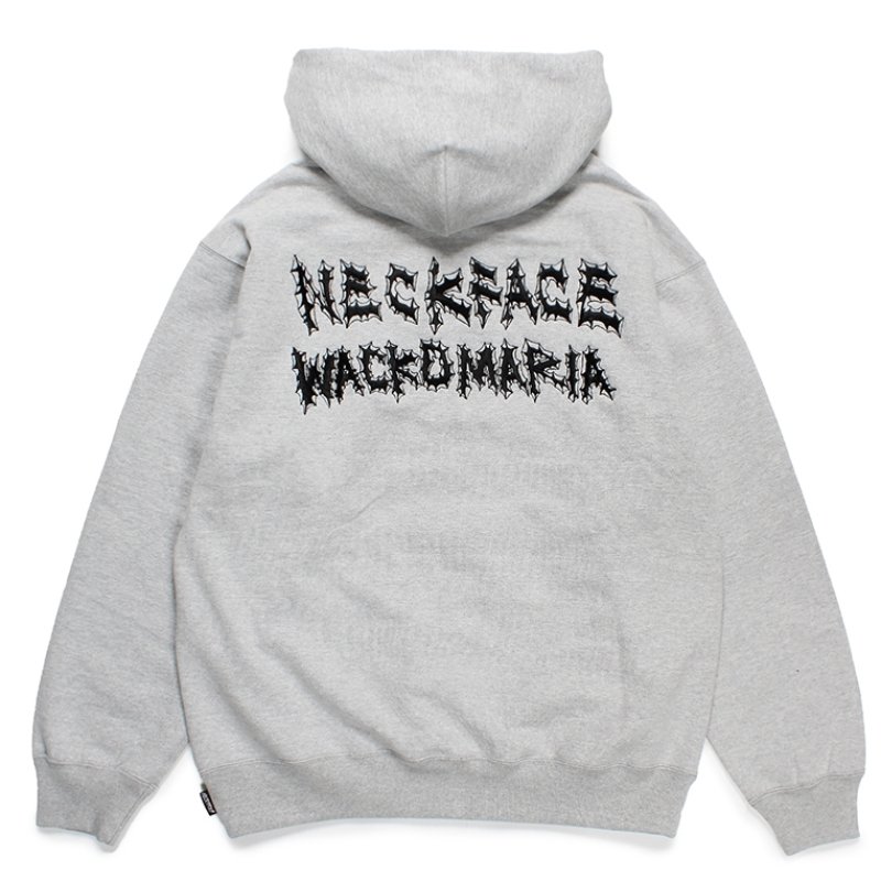画像2: WACKO MARIA/NECKFACE / HEAVY WEIGHT HOODED SWEAT SHIRT（GRAY）［プルオーバーパーカー-24春夏］