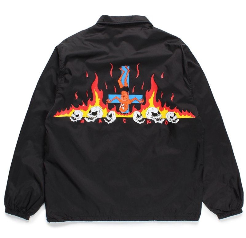 画像2: WACKO MARIA/NECKFACE / COACH JACKET（BLACK）［コーチJKT-24春夏］