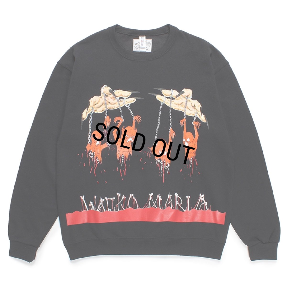 画像1: WACKO MARIA/NECKFACE / SWEAT SHIRT（BLACK）［クルーネックスウェット-24春夏］ (1)