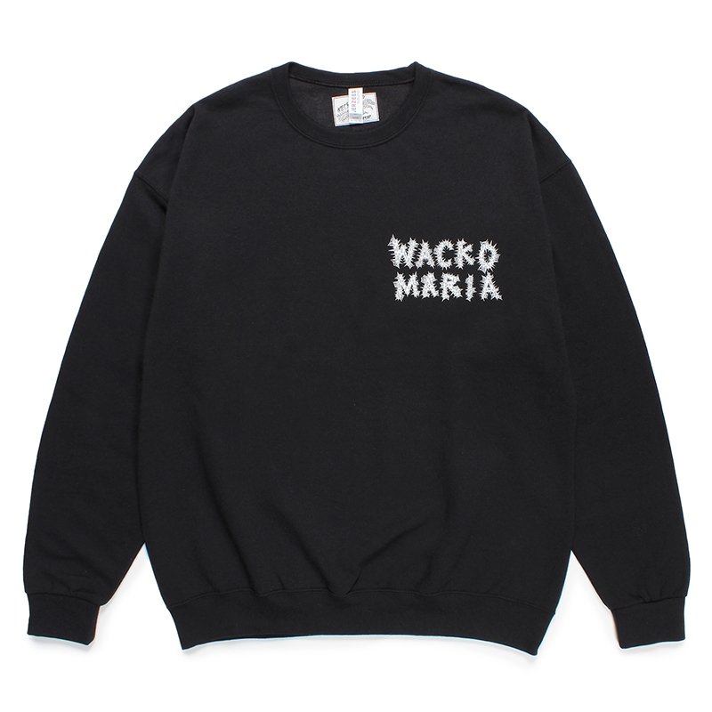 画像1: WACKO MARIA/NECKFACE / SWEAT SHIRT（BLACK）［クルーネックスウェット-24春夏］