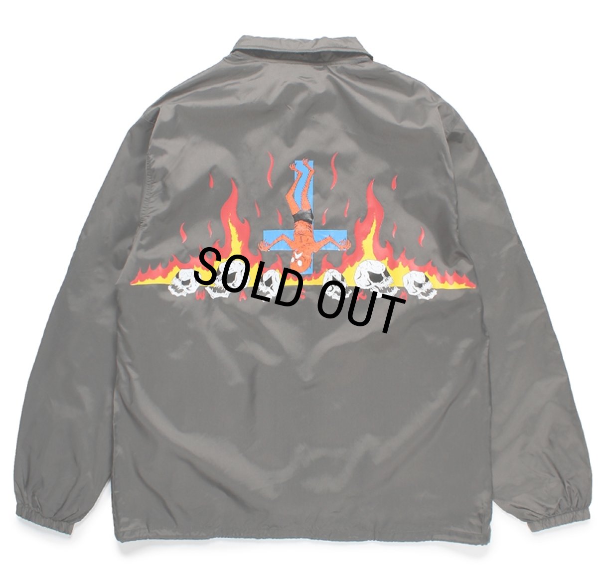 画像1: WACKO MARIA/NECKFACE / COACH JACKET（GRAY）［コーチJKT-24春夏］ (1)