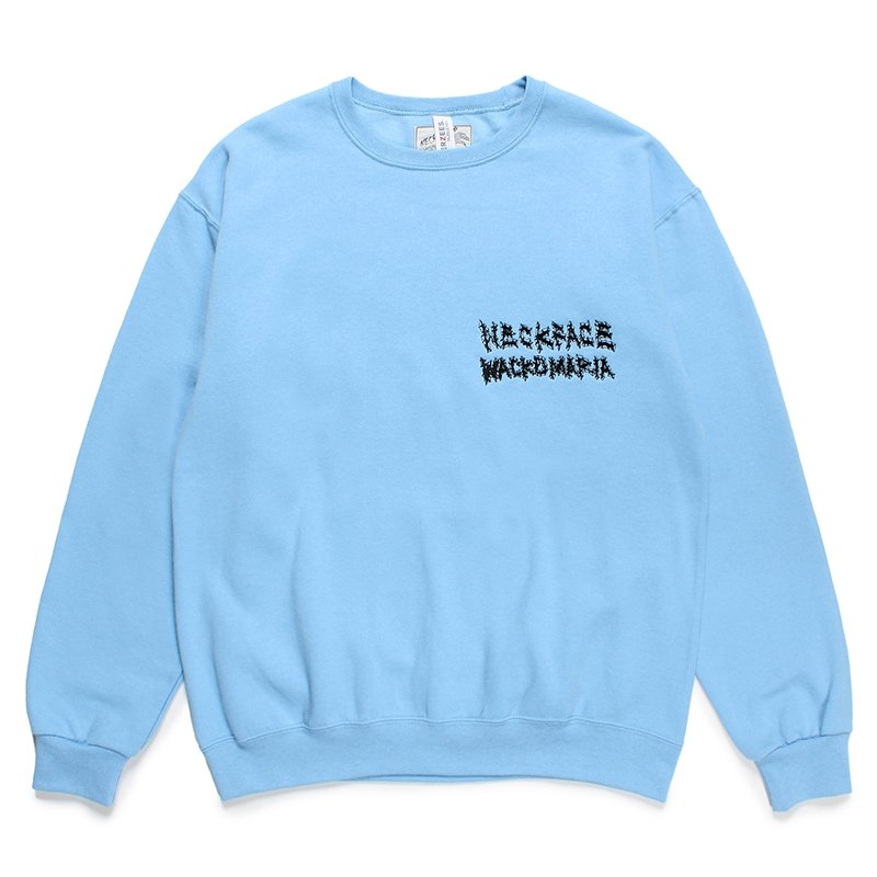 画像1: WACKO MARIA/NECKFACE / SWEAT SHIRT（BLUE）［クルーネックスウェット-24春夏］