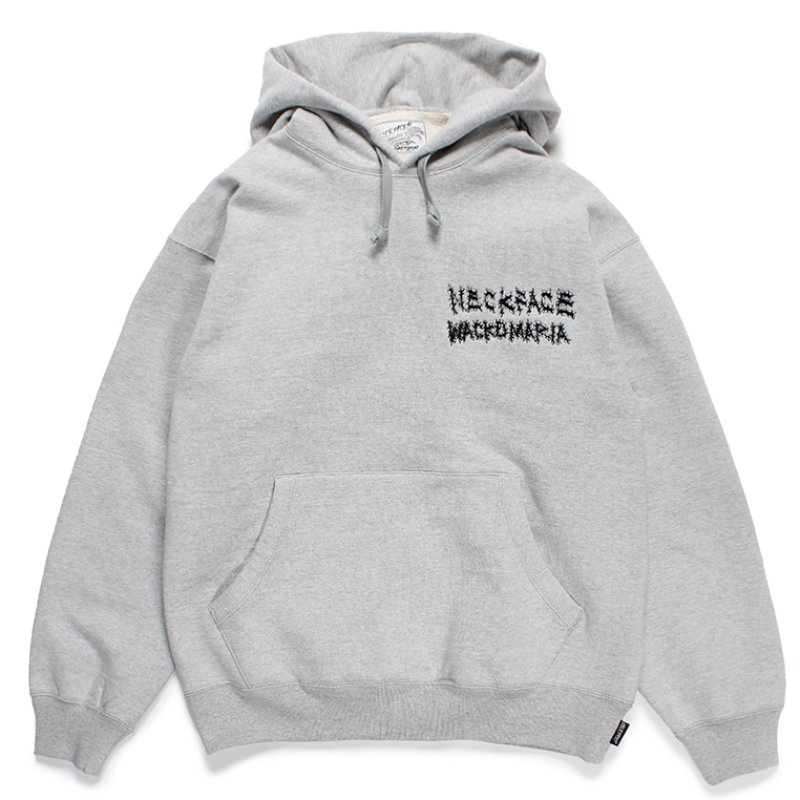 画像1: WACKO MARIA/NECKFACE / HEAVY WEIGHT HOODED SWEAT SHIRT（GRAY）［プルオーバーパーカー-24春夏］