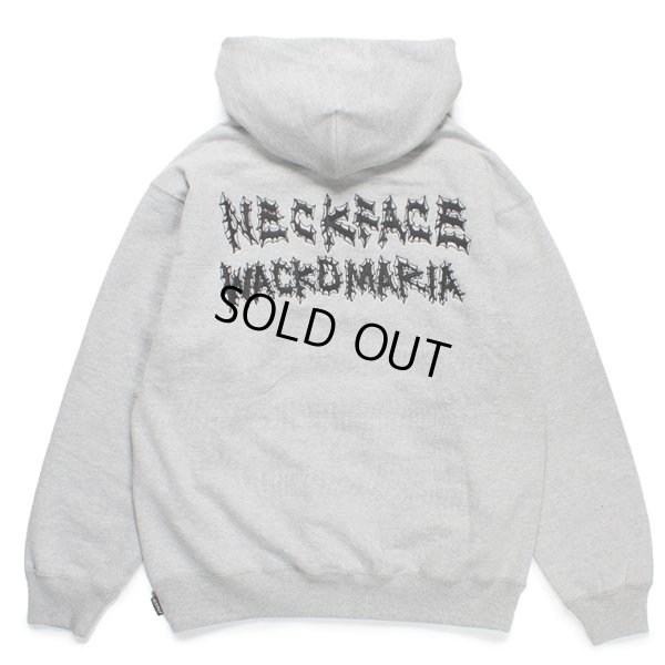 画像1: WACKO MARIA/NECKFACE / HEAVY WEIGHT HOODED SWEAT SHIRT（GRAY）［プルオーバーパーカー-24春夏］
