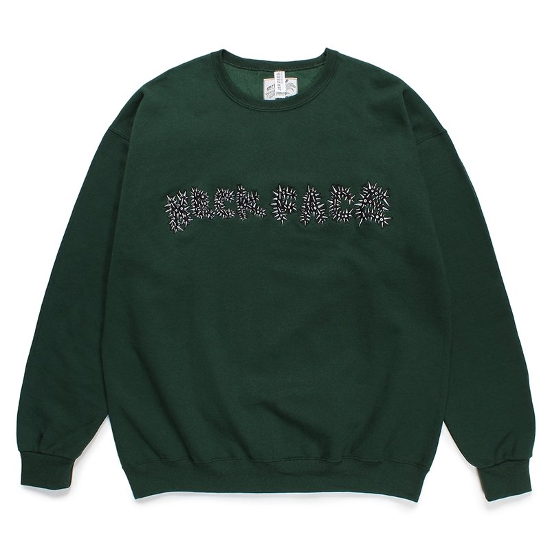 画像1: WACKO MARIA/NECKFACE / SWEAT SHIRT（GREEN）［クルーネックスウェット-24春夏］