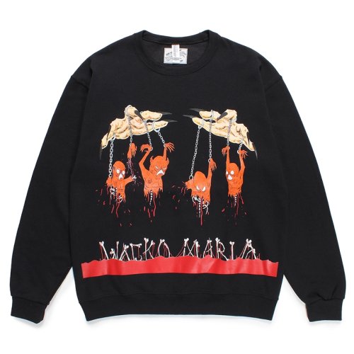 他の写真1: WACKO MARIA/NECKFACE / SWEAT SHIRT（BLACK）［クルーネックスウェット-24春夏］