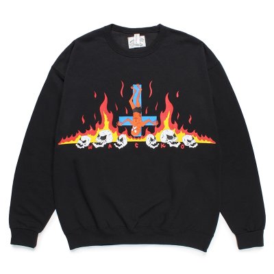 画像1: WACKO MARIA/NECKFACE / SWEAT SHIRT（BLACK）［クルーネックスウェット-24春夏］