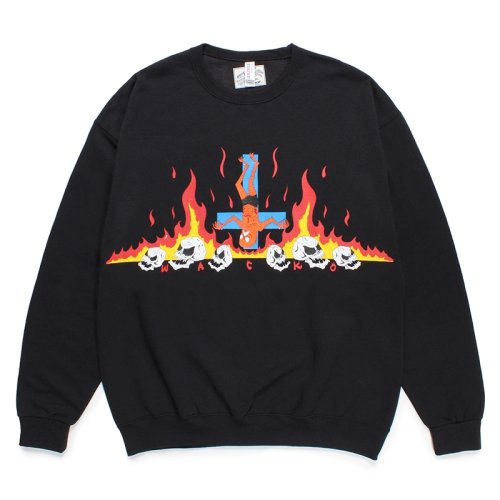 他の写真1: WACKO MARIA/NECKFACE / SWEAT SHIRT（BLACK）［クルーネックスウェット-24春夏］