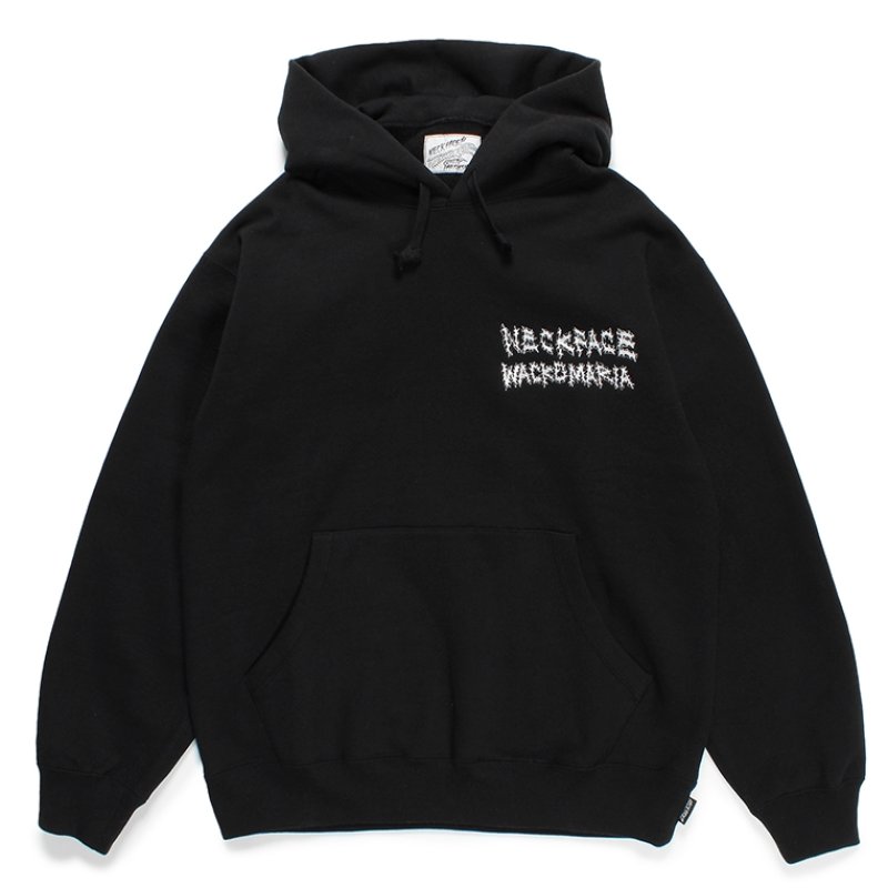 画像1: WACKO MARIA/NECKFACE / HEAVY WEIGHT HOODED SWEAT SHIRT（BLACK）［プルオーバーパーカー-24春夏］