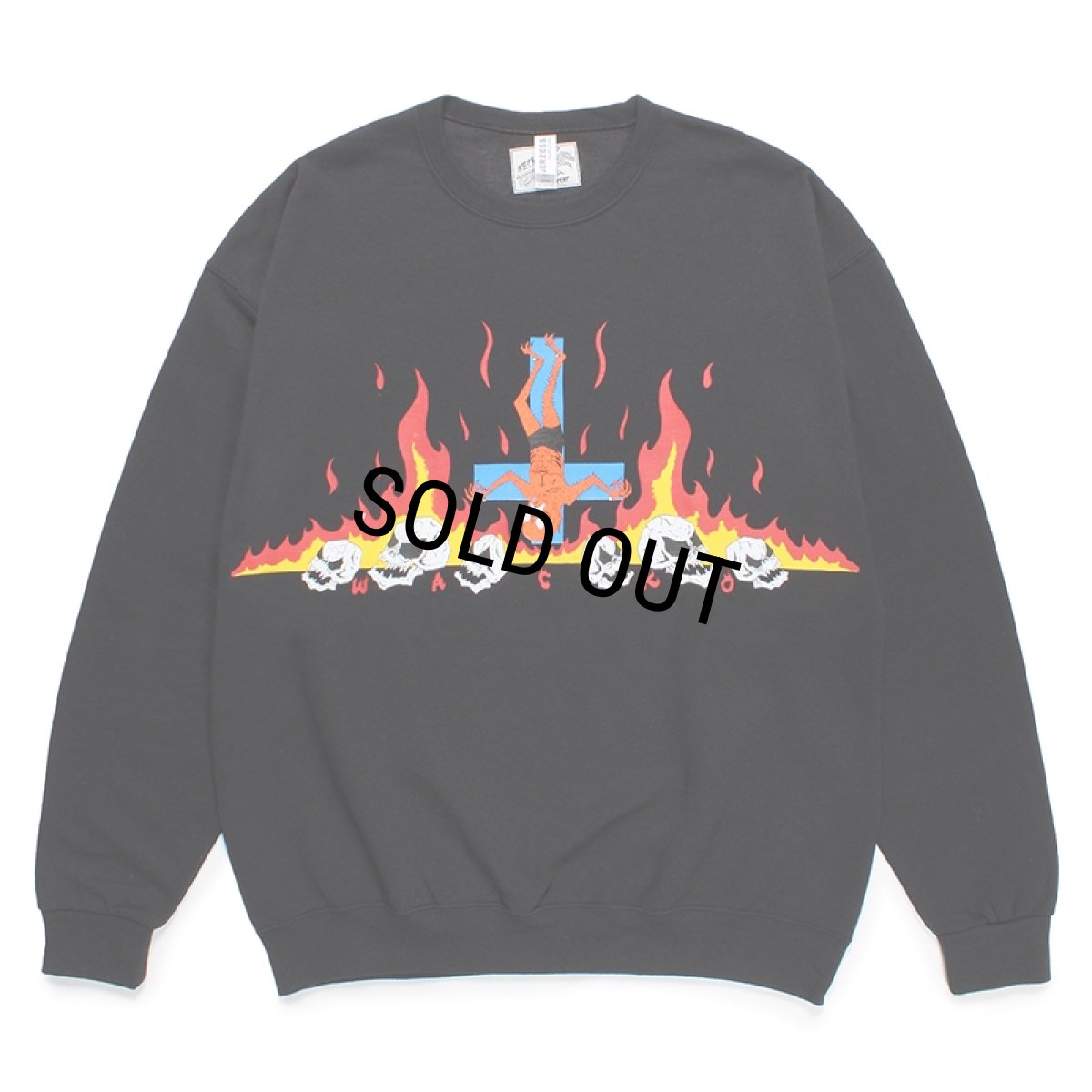 画像1: WACKO MARIA/NECKFACE / SWEAT SHIRT（BLACK）［クルーネックスウェット-24春夏］ (1)
