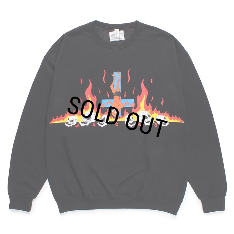 WACKO MARIA/NECKFACE / SWEAT SHIRT（BLACK）［クルーネック