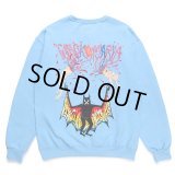 WACKO MARIA/NECKFACE / SWEAT SHIRT（BLUE）［クルーネックスウェット-24春夏］