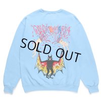 WACKO MARIA/NECKFACE / SWEAT SHIRT（BLUE）［クルーネックスウェット-24春夏］