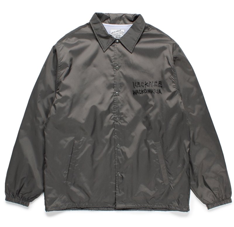 画像1: WACKO MARIA/NECKFACE / COACH JACKET（GRAY）［コーチJKT-24春夏］
