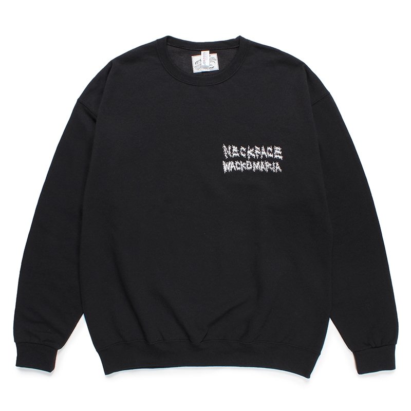 画像1: WACKO MARIA/NECKFACE / SWEAT SHIRT（BLACK）［クルーネックスウェット-24春夏］