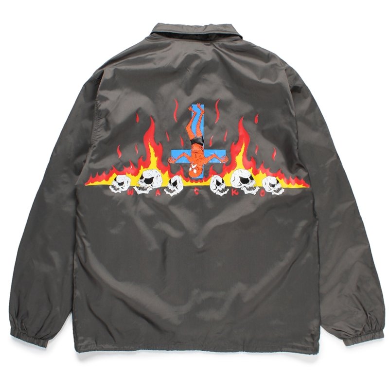 画像2: WACKO MARIA/NECKFACE / COACH JACKET（GRAY）［コーチJKT-24春夏］