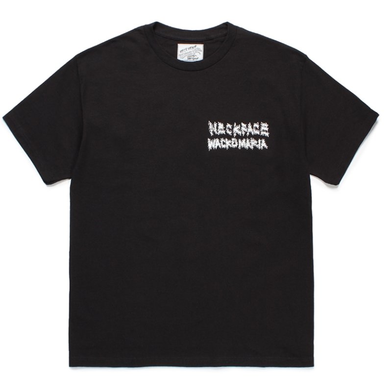 画像1: WACKO MARIA/NECKFACE / T-SHIRT（BLACK）［プリントT-24春夏］